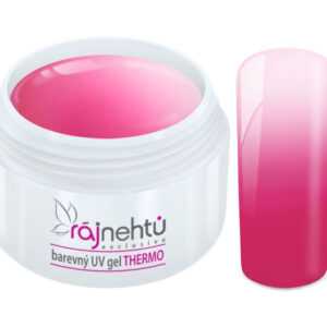 Ráj nehtů - Barevný UV gel THERMO - magenta/white - 5 ml