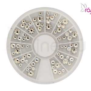 Ráj nehtů Broušené kamínky v karuselu - čiré