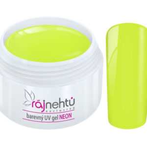 Ráj nehtů Barevný UV gel NEON - Yellow - Žlutý 5ml