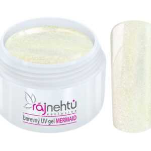 Ráj nehtů Barevný UV gel MERMAID - White - Bílý 5ml