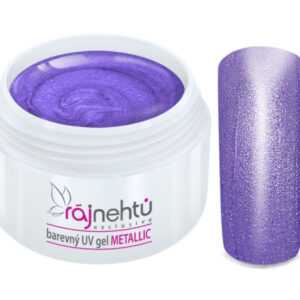 Ráj nehtů Barevný UV gel METALLIC - Blackberry 5ml