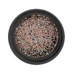 Zirkony na nehty Pixie 1mm - Rose Silver