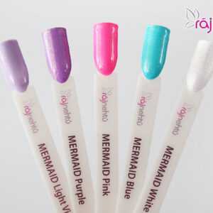 Ráj nehtů Barevný UV gel MERMAID - sada 5ti barev