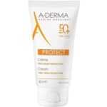A-DERMA Ochranný krém pro suchou pleť SPF 50+ Protect (Fragrance-Free Sun Cream) 40 ml