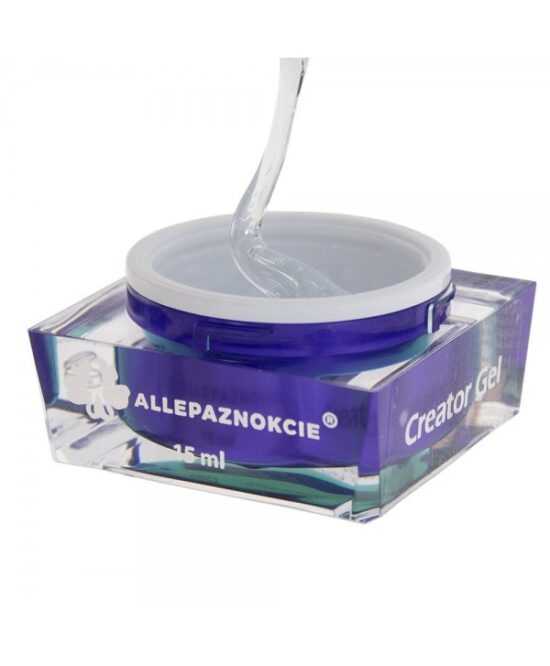 Allepaznokcie uv gel - Creator 15 ml Čirá