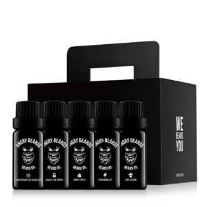 Angry Beards Sada olejů na vousy 5 x 10 ml