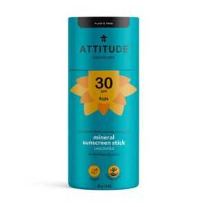 Attitude Dětská 100 % minerální ochranná tyčinka na celé tělo SPF 30 bez vůně 85 g