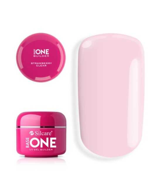 Base one UV gél Clear 30g - Strawberry clear Čirá