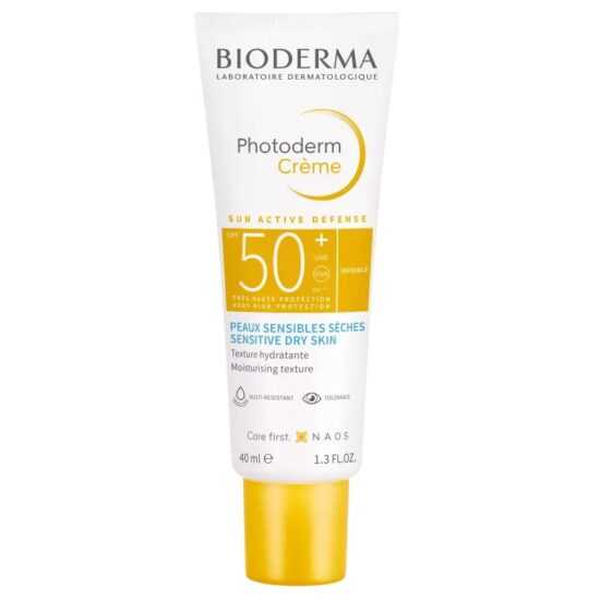 Bioderma Ochranný krém na opalování pro citlivou a suchou pleť SPF 50+ Photoderm Creme (Cream) 40 ml