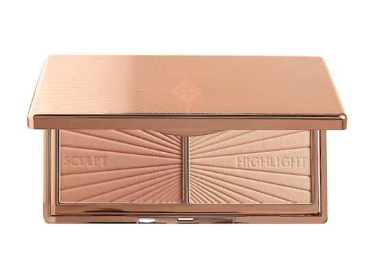 Charlotte Tilbury Mini konturovací paletka Light - Medium Filmstar Bronz & Glow (Mini Face Sculpt And Highlighter) 7 g