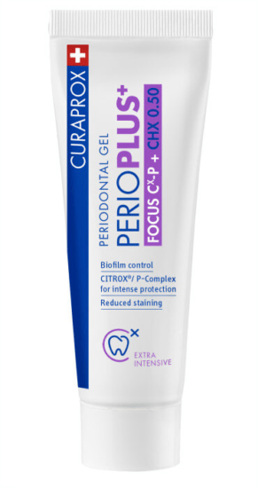 Curaprox Antibakteriální a regenerační ústní gel PerioPlus+ Focus (Periodontal Gel) 10 ml