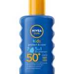 Nivea Dětský barevný sprej na opalování OF 50+ (Moisturising Sun spray) 200 ml