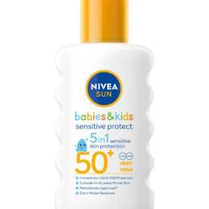 Nivea Dětský sprej na opalování SPF 50+ Sun Kids (Sensitive Protect & Care Sun Spray) 200 ml