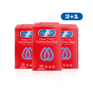 Durex Kondomy Feel Thin Extra Lubricated 2+1