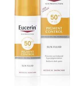 Eucerin Emulze na opalování na obličej s depigmentačním účinkem Pigment Control SPF 50+ (Pigment Control Sun Fluid) 50 ml