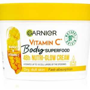 Garnier Rozjasňující tělový krém pro suchou pokožku Body Superfood Mango + Vitamin C (Glow Cream) 380 ml