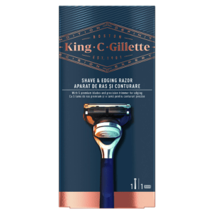 Gillette Holicí strojek King (Shave & Edging Razor) + 1 náhradní hlavice