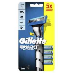 Gillette Holicí strojek Gillette Mach3 3D Turbo Barcelona + 5 hlavic