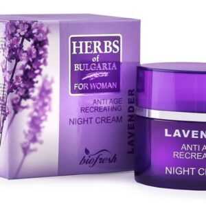 HERBS OF BULGARIA - LAVENDER Noční krém proti stárnutí pleti z levandule 50 ml