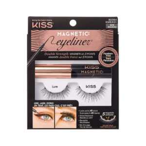 KISS Magnetické umělé řasy s očními linkami (Magnetic Eyeliner & Lash Kit) 07 Charm