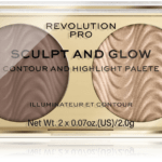 Revolution PRO Konturovací paletka Sculpt and Glow Savanna Nights PRO (Contour And Highlight Palete) 4 g