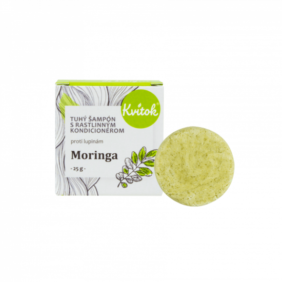 Navia / Kvítok Kvítok Tuhý Šampon s Rostlinným Kondicionérem 25g - Moringa