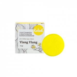 Navia / Kvítok Kvítok Tuhý Šampon s Rostlinným Kondicionérem 25g - Ylang Ylang