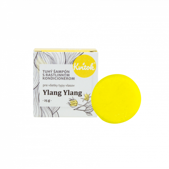 Navia / Kvítok Kvítok Tuhý Šampon s Rostlinným Kondicionérem 25g - Ylang Ylang