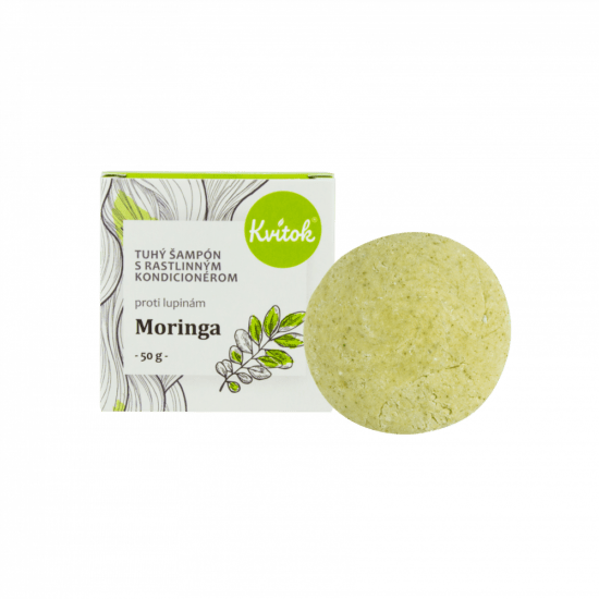 Navia / Kvítok Kvítok Tuhý Šampon s Rostlinným Kondicionérem 50g - Moringa