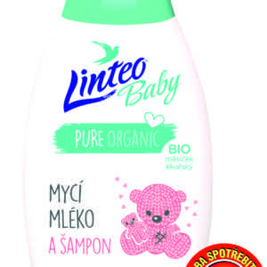 Linteo Dětské mycí mléko a šampon s Bio měsíčkem lékařským Baby 425 ml