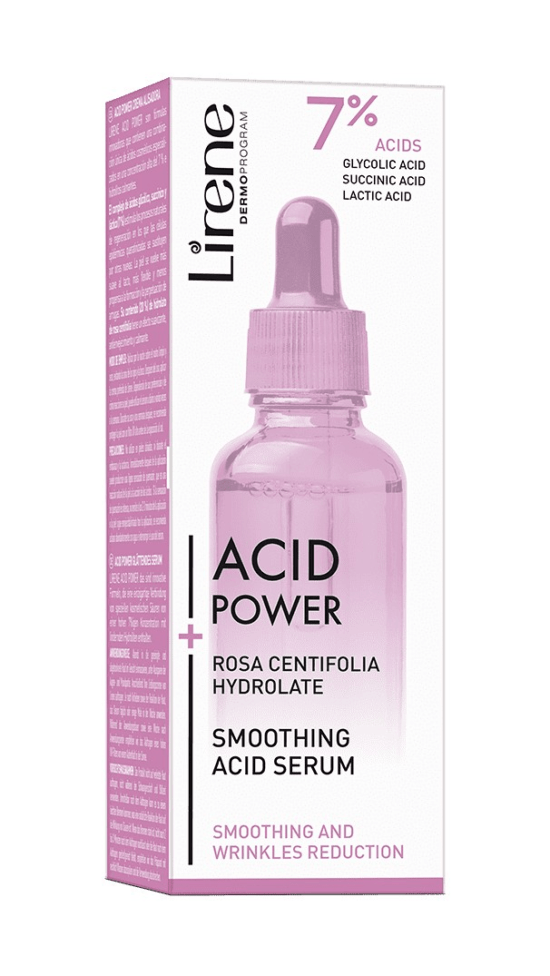 Lirene Vyhlazující sérum s hydrolátem z růže (Smoothing Acid Serum) 30 ml