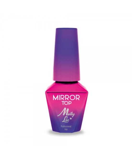 Molly Lac Mirror Top coat 10 ml Čirá