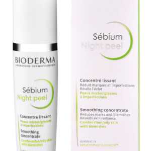 Bioderma Noční pleťové sérum s peelingovým efektem (Sebium Night Peel Smoothing Concentrate) 40 ml