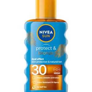 Nivea Olej na opalování ve spreji podporující zhnědnutí SPF 30 Sun (Protect & Bronze Oil) 200 ml