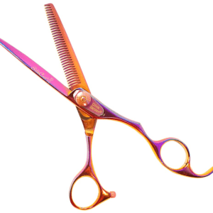 Olivia Garden SilkCut Shear Rainbow RT6.35 - kadeřnické efilační nůžky v limitované edici 6.35"