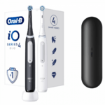 Oral B Elektrický zubní kartáček iO Series 4 Matt Black + Quite White Duo Pack 2 ks