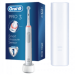 Oral B Elektrický zubní kartáček Pro3 3500 White Sensitive Clean s cestovním pouzdrem