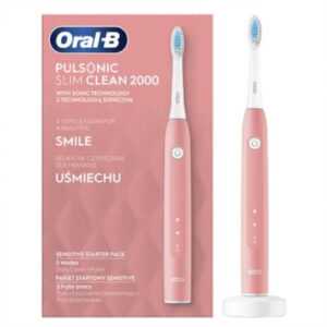 Oral B Sonický zubní kartáček Pulsonic Slim Clean 2000 Pink Sensitive