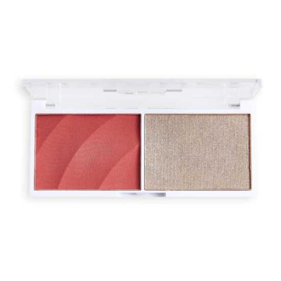 Revolution Paletka tvářenky a rozjasňovače Relove Colour Play Duo (Palette) 5