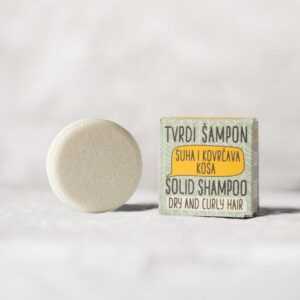Sapunoteka Solid Shampoo For Dry and Curly Hair 60g - Tuhý šampón na suché a vlnité vlasy