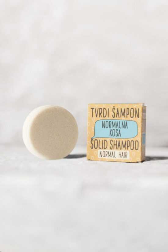 Sapunoteka Solid Shampoo For Normal Hair 60g - Tuhý šampón na normální vlasy