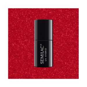 Semilac - gél lak 025 Glitter Red 7ml Červená
