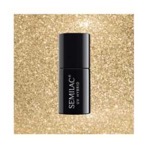 Semilac - gél lak 037 Gold Disco 7ml Zlatá