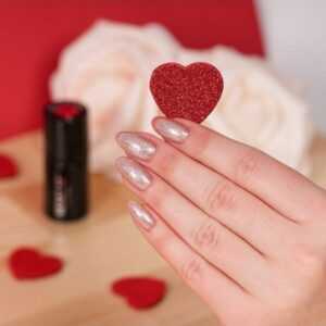 Semilac - gel lak 349 Delicate Vanilla Glitter 7ml Růžová