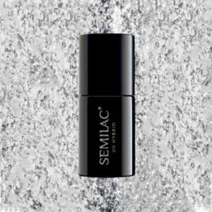 Semilac - gél lak SILVER SHIMMER 292 7ml Stříbrná