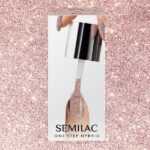Semilac One Step gél lak S245 Glitter Pink Beige 5ml Tělová