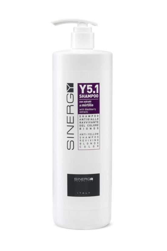 Sinergy Cosmetics Sinergy Y5.1 Anti-Yellow Revitalizing Shampoo 1000ml - Šampon na žluté pigmenty