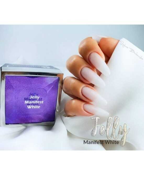 Stavební uv gel Jelly Manifest White 15 ml Bílá