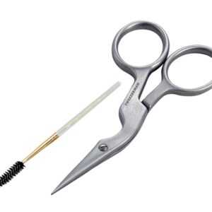 Tweezerman Nůžky a kartáček na obočí Brow Shaping Scissors & Brush Stainless Steel