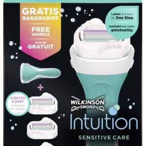 Wilkinson Sword Holicí strojek pro ženy Intuition Sensitive rukojeť + 3 různé hlavice